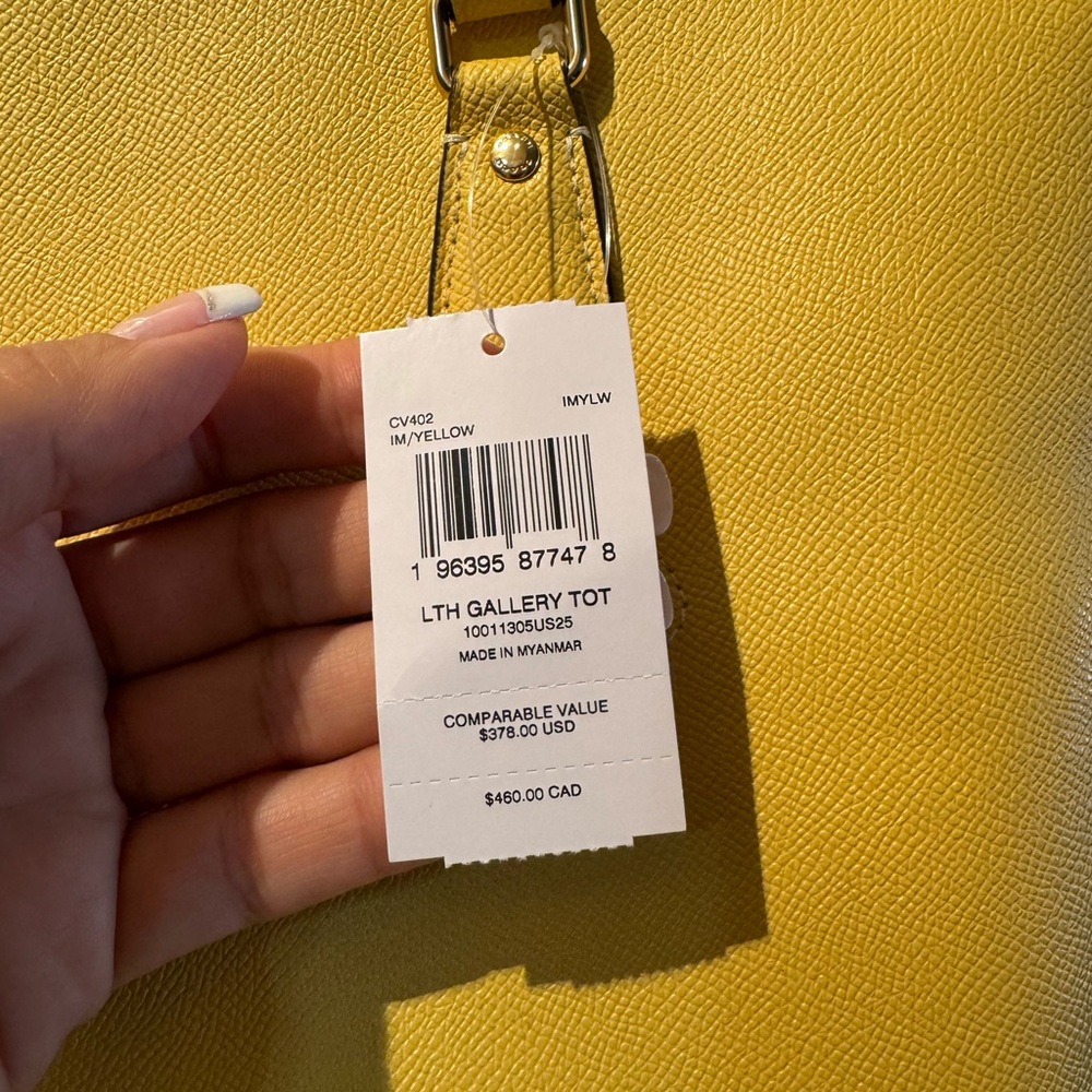 Authentic Coach Yellow Tote! - Picture 2 of 10